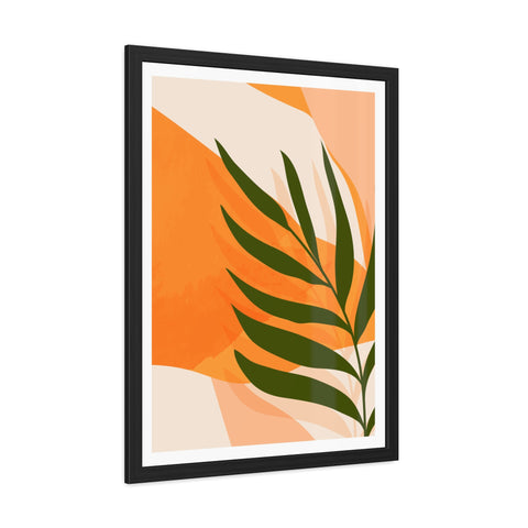 Agora 4 - Tropical Leaf Framed Poster | Modern Wall Art for Home Decor