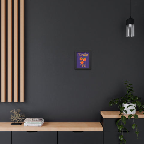 Tomato Time Framed Poster - Bright and Playful Kitchen Decor