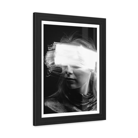 Flash of light - Portrait - Abstract Framed Poster - Modern Wall Art for Creative Spaces