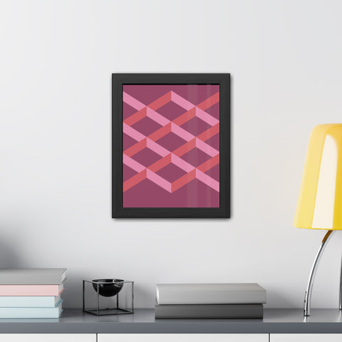 Geometric Framed Poster - Modern Wall Art for Contemporary Decor