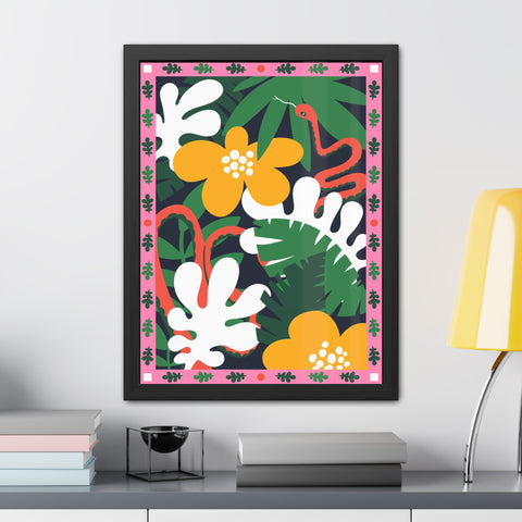 Amazon 3 - Tropical Botanical Framed Poster - Vibrant Jungle Art for Home Decor