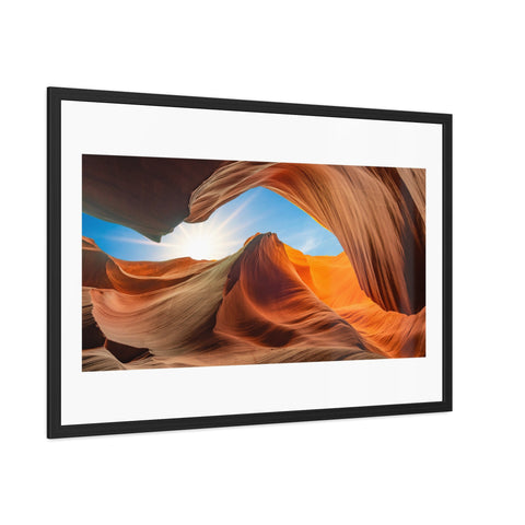 Rock Formation 2 - Desert Landscape Framed Poster - Stunning Canyon Art Decor for Home