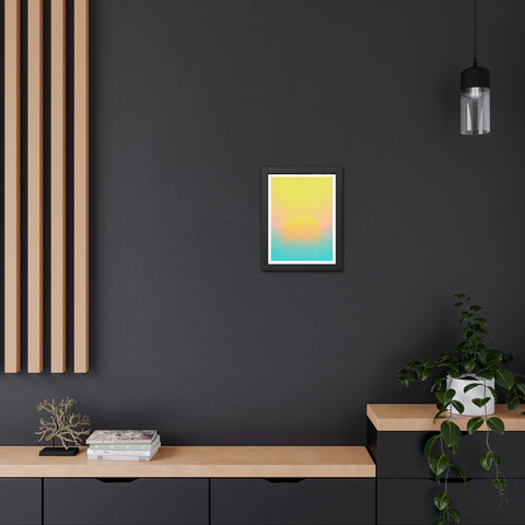 Sunrise 1 - Abstract Gradient Framed Posters - Modern Wall Art for Home Decor