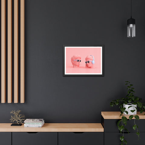 Popped - Trendy Framed Posters - Retro Vibes with Stylish Heads & Headphones