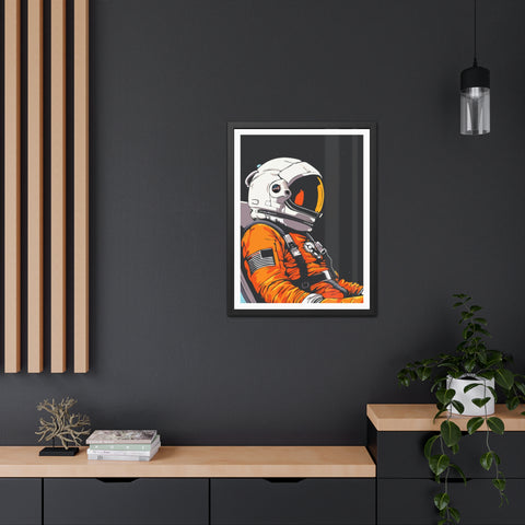 Astrum 1 - Astronaut Framed Poster - Space Art for Adventure Lovers