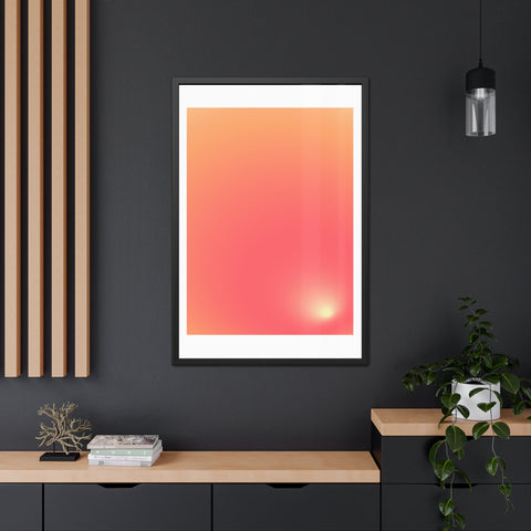Sunrise 2 - Gradient Framed Poster - Modern Wall Art for Home Decor