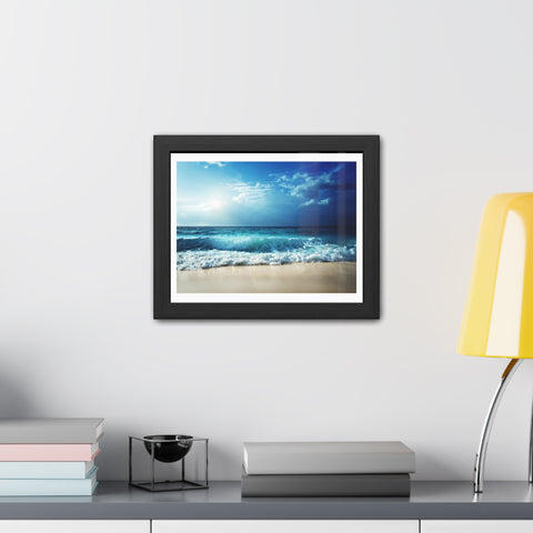 Coastal Lightshift - Framed Poster - Ocean View Wall Art for Beach Lovers