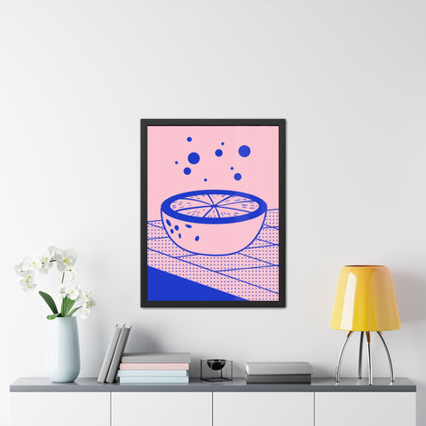 When life gives you lemons 7 - Modern Framed Poster - Vibrant Fruit Bowl Artwork for Home Decor