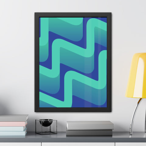Abstractica 3 - Abstract Waves Framed Poster | Modern Home Decor | Vibrant Wall Art