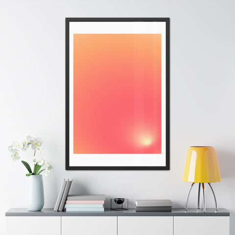 Sunrise 2 - Gradient Framed Poster - Modern Wall Art for Home Decor