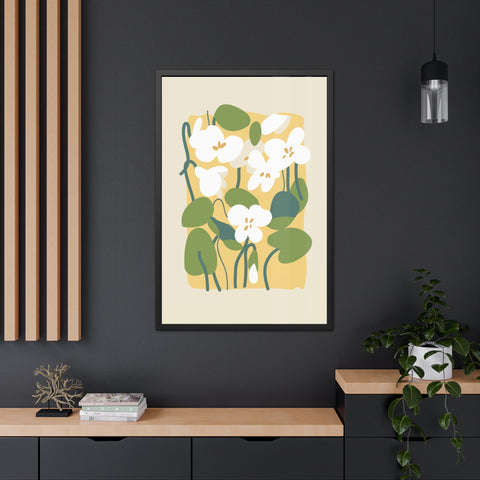 Flowers 1 - Botanical Framed Poster - Floral Wall Art for Home Decor, Perfect Gift for Nature Lovers