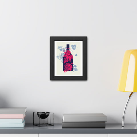 Wine Country 8 - Elegant Framed Poster with Wine Motif - Perfect for Home Decor and Wine Lovers