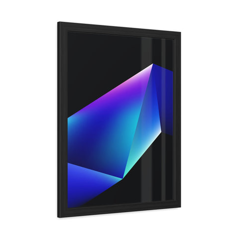 Omega 4 - Modern Geometric Framed Poster - Abstract Art for Stylish Home Decor