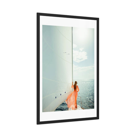 On the boat 1 - Sailing Dream Framed Poster - Nautical Wall Art for Ocean Lovers