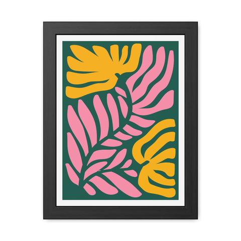 Natural Formation 8 - Tropical Floral Framed Poster - Modern Wall Art for Home Decor