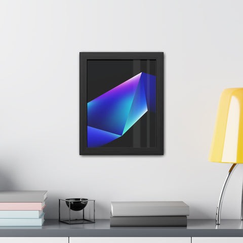 Omega 4 - Modern Geometric Framed Poster - Abstract Art for Stylish Home Decor