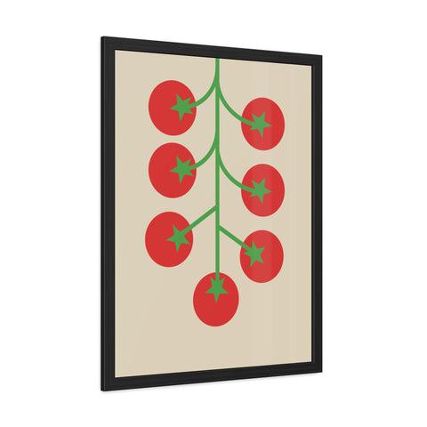 Tomato Vine Framed Poster - Minimalist Wall Art for Kitchen Decor