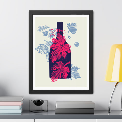 Wine Country 8 - Elegant Framed Poster with Wine Motif - Perfect for Home Decor and Wine Lovers