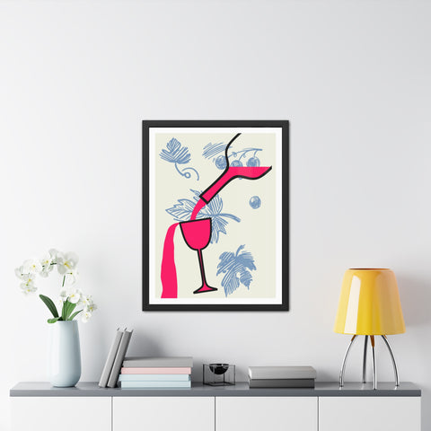 Wine Country 9 - Tropical Cocktail Framed Poster - Vibrant Wall Art for Home Decor