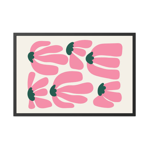 Mer 2 - Floral Framed Poster - Modern Art for Home Décor