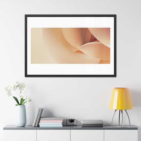 Creese - Elegant Framed Poster - Minimalist Wave Art for Home Decor