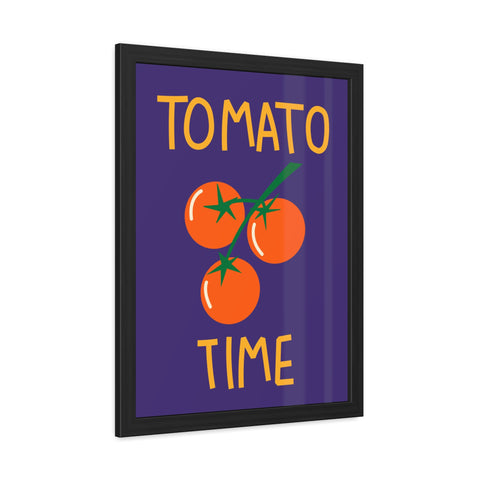 Tomato Time Framed Poster - Bright and Playful Kitchen Decor
