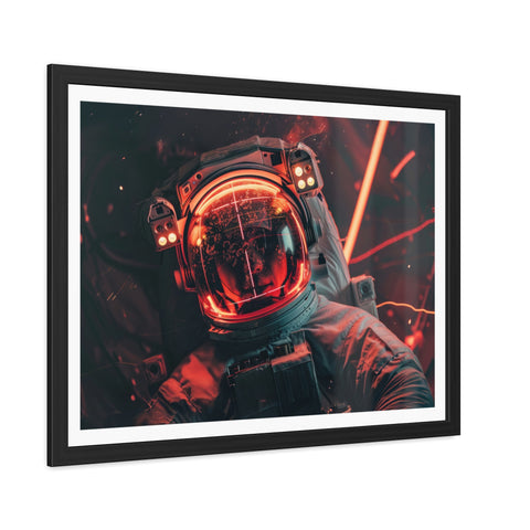 Kev - Cosmic Astronaut Framed Poster - Sci-Fi Wall Art for Space Enthusiasts