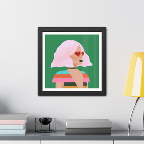 Day at the Opera - Vibrant Framed Poster - Retro Chic Wall Art for Trendsetters