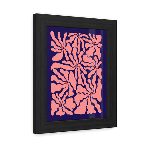 Florish 2 - Floral Abstract Framed Poster – Modern Wall Art for Home Décor