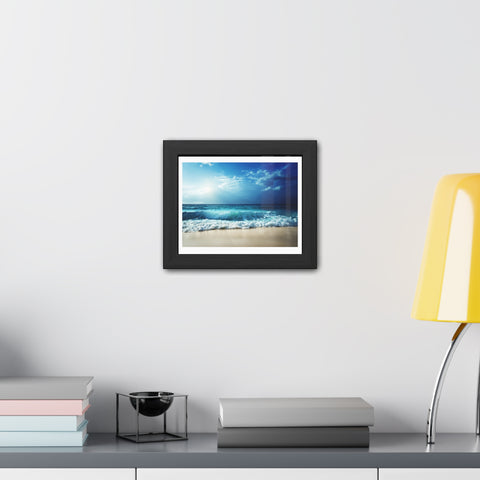 Coastal Lightshift - Framed Poster - Ocean View Wall Art for Beach Lovers