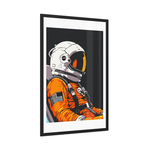 Astrum 1 - Astronaut Framed Poster - Space Art for Adventure Lovers