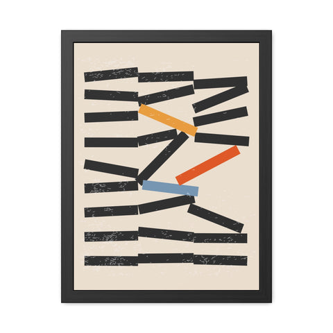 Jarrod 1 - Abstract Framed Poster - Modern Wall Art for Home Decor