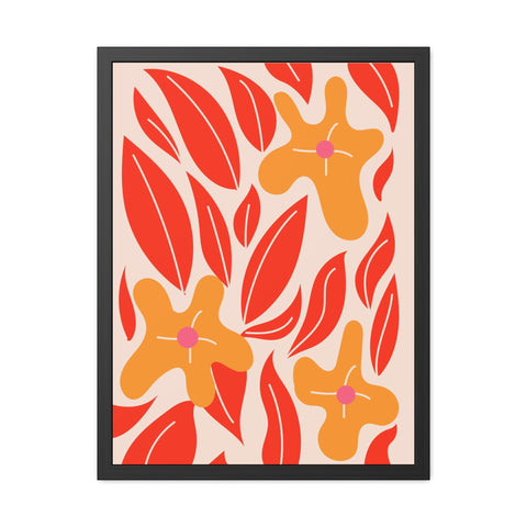 Marinda 2 - Vibrant Floral Framed Poster for Home Decor