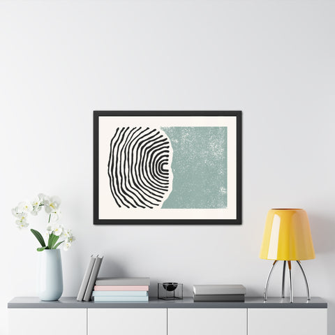 Ink Stamp 5 - Abstract Framed Art Print - Modern Vibes for Home Décor