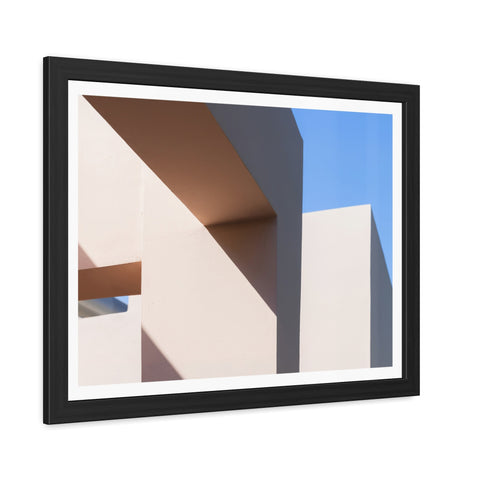 Light and Shadow - Modern Framed Poster – Abstract Architectural Design for Home Decor