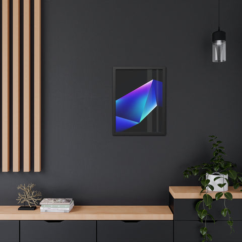 Omega 4 - Modern Geometric Framed Poster - Abstract Art for Stylish Home Decor