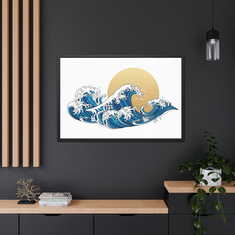 Wavesukan - Framed Print
