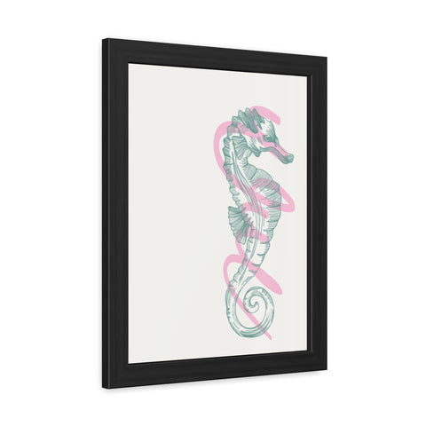 Marine Life 4 - Elegant Seahorse Framed Poster - Coastal Home Decor