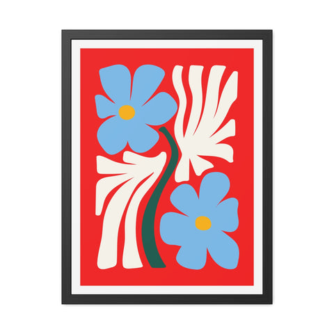 Natural Formation 3 - Vibrant Floral Framed Poster - Modern Home Decor Art
