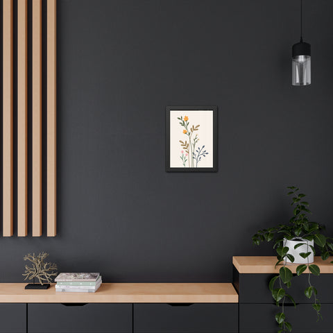 Floral Growth 2 - Botanical Framed Poster - Elegant Floral Wall Art for Home Decor