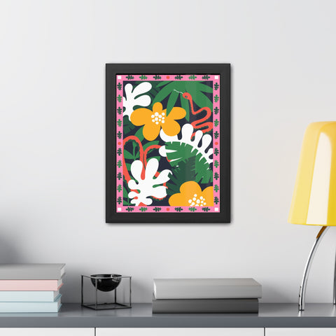 Amazon 3 - Tropical Botanical Framed Poster - Vibrant Jungle Art for Home Decor