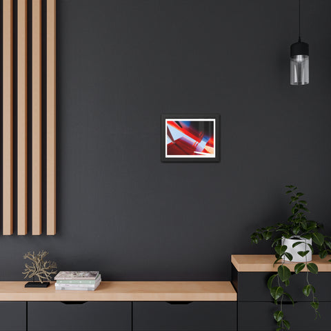 Red Architecture - Modern Framed Art Posters - Abstract Red Architecture Wall Decor