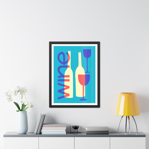 Wine Country 7 - Modern Wine Framed Poster - Colorful Wall Art for Wine Lovers