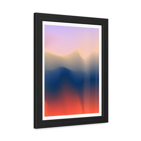 Spiritual 4 - Serene Abstract Framed Poster - Modern Wall Art for Calm Spaces