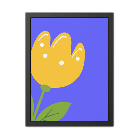 Childrana 5 - Bright Yellow Flower Framed Poster - Cheerful Home Decor for Spring Celebrations