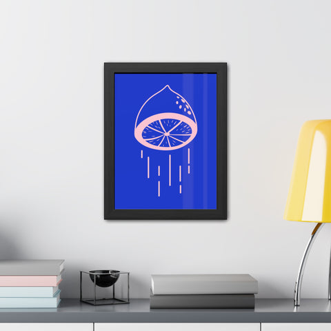 When life gives you lemons 4 - Lemon Drip Framed Poster | Vibrant Wall Art for Home Decor