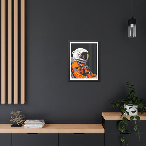 Astrum 1 - Astronaut Framed Poster - Space Art for Adventure Lovers