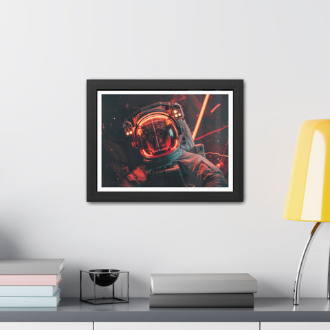 Kev - Cosmic Astronaut Framed Poster - Sci-Fi Wall Art for Space Enthusiasts