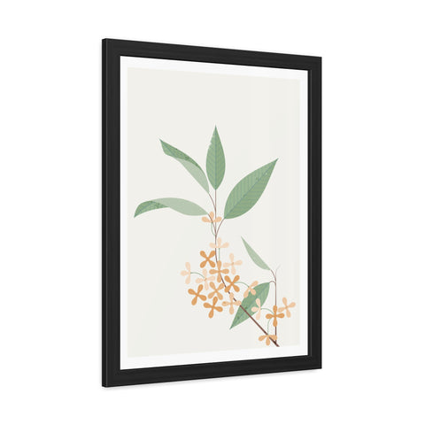 Botanical Gradual 2 - Framed Poster - Elegant Floral Wall Art