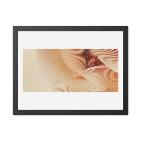 Creese - Elegant Framed Poster - Minimalist Wave Art for Home Decor